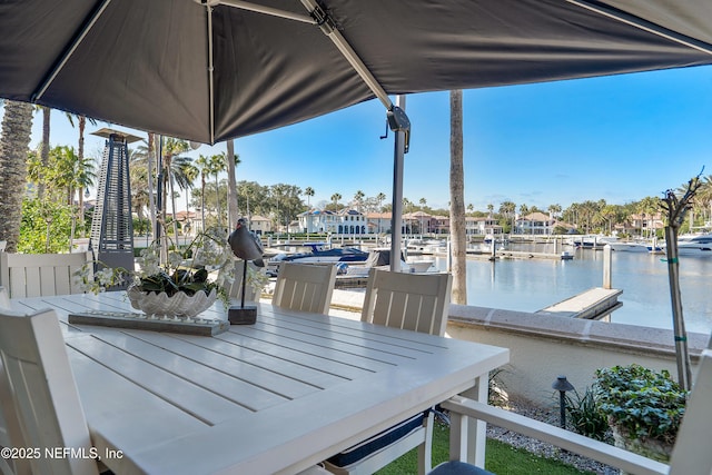 112 Harbourmaster Ct, Ponte Vedra Beach, FL 32082 - wooden deck featuring a water view and a dock