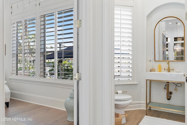 112 Harbourmaster Ct, Ponte Vedra Beach, FL 32082 - bathroom featuring toilet and wood finished floors