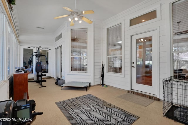 1685 Pinecrest Dr, Fleming Island, FL 32003 - entrance to property with ceiling fan