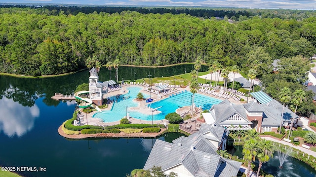 1685 Pinecrest Dr, Fleming Island, FL 32003 - aerial view of a heavily wooded area and a large body of water