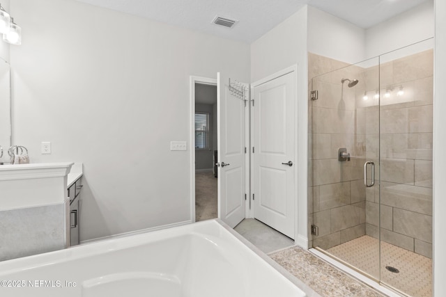 902 Orange Branch Trl, Saint Johns, FL 32259 - bathroom featuring a shower stall, vanity, and a bath