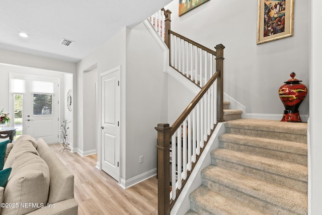 902 Orange Branch Trl, Saint Johns, FL 32259 - stairs featuring wood finished floors and recessed lighting