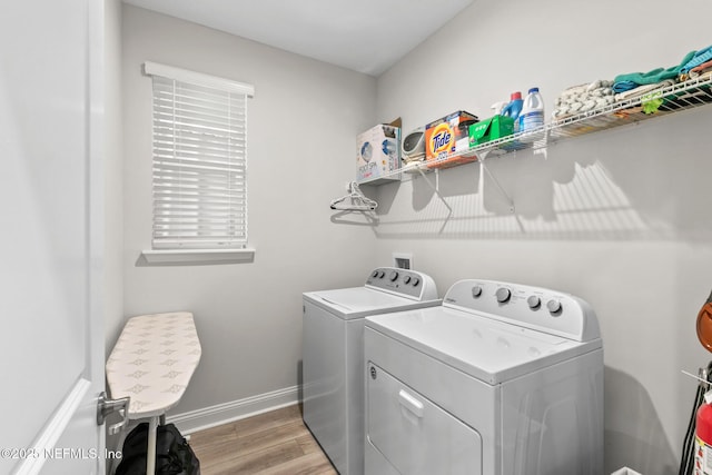 902 Orange Branch Trl, Saint Johns, FL 32259 - washroom featuring washer and dryer and light wood-style flooring