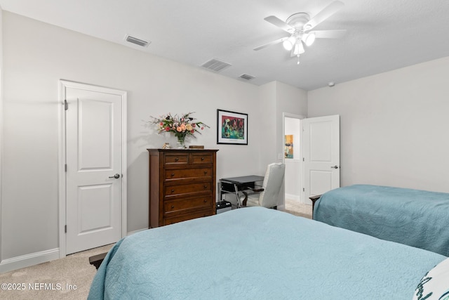 902 Orange Branch Trl, Saint Johns, FL 32259 - bedroom with light colored carpet and ceiling fan