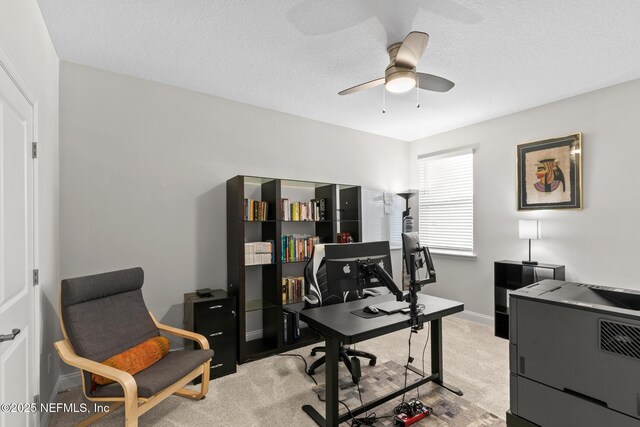 902 Orange Branch Trl, Saint Johns, FL 32259 - office space featuring a ceiling fan and light colored carpet