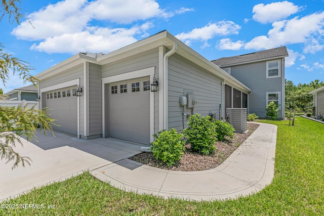 902 Orange Branch Trl, Saint Johns, FL 32259 - view of home's exterior featuring an attached garage, a yard, and concrete driveway