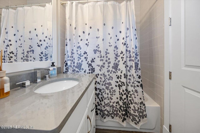 1639 Maritime Oak Dr, Atlantic Beach, FL 32233 - full bath featuring vanity and shower / bath combo with shower curtain