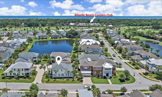 1639 Maritime Oak Dr, Atlantic Beach, FL 32233 - aerial perspective of suburban area featuring a nearby body of water