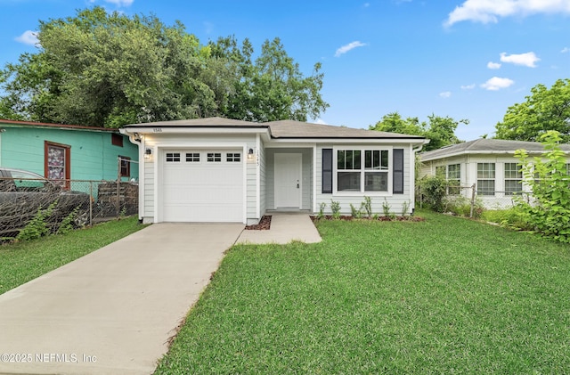 8077 Devoe St, Jacksonville, FL 32220 - ranch-style house with concrete driveway and an attached garage