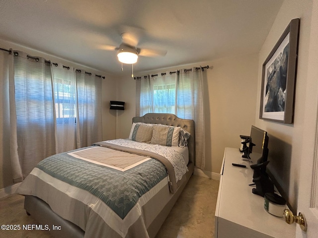 2788 SW 46th Ct, Fort Lauderdale, FL 33312 - bedroom featuring light carpet and a ceiling fan