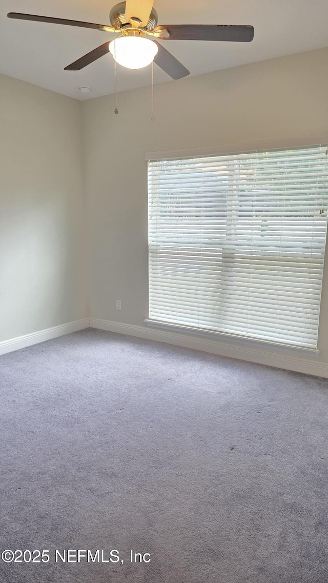 228 Clayton St, Brandon, FL 33511 - carpeted empty room with ceiling fan and baseboards