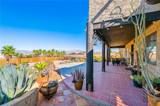 4390 El Camino Rd, Bullhead City, AZ 86429 - view of patio with a mountain view