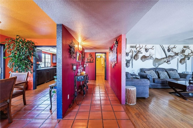 4390 El Camino Rd, Bullhead City, AZ 86429 - living room with a textured ceiling