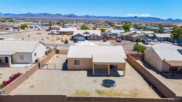 4403 S Via Rialto Ln, Fort Mohave, AZ 86426 - drone / aerial view featuring a mountain view and a residential view