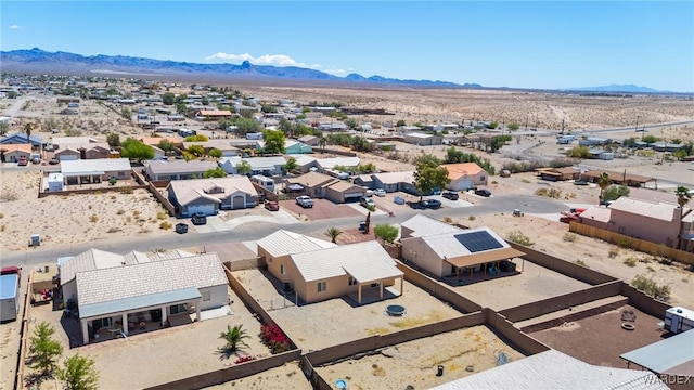 4403 S Via Rialto Ln, Fort Mohave, AZ 86426 - bird's eye view with a residential view, a mountain view, and a desert view