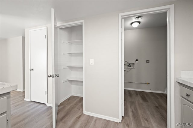 closet with visible vents