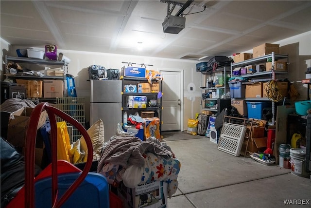 storage area featuring a garage