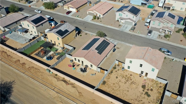 bird's eye view featuring a residential view