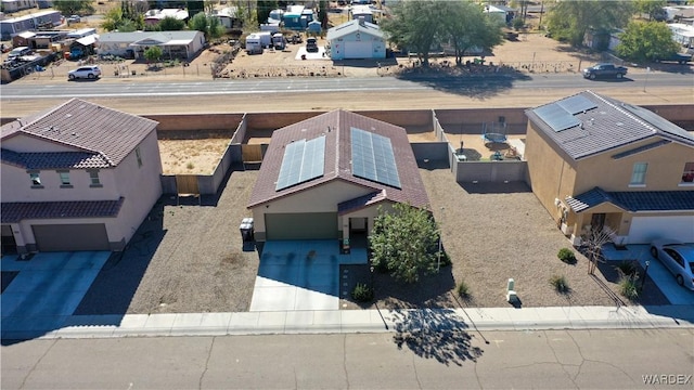 bird's eye view featuring a residential view