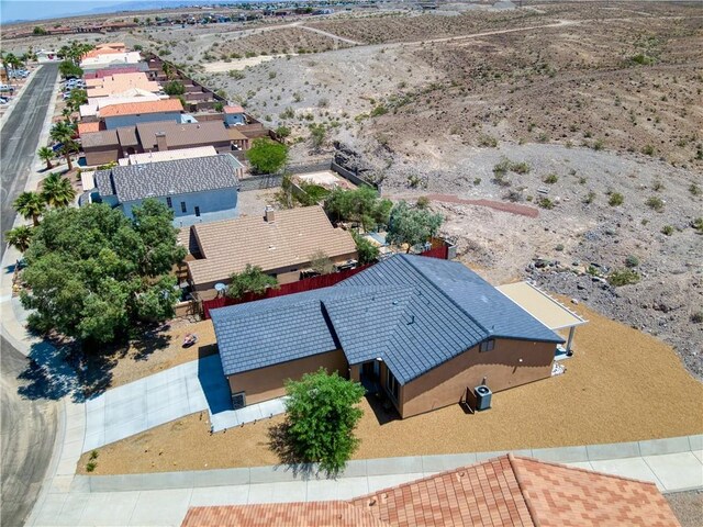 3492 Tres Alamos Dr, Bullhead City, AZ 86442 - aerial view of property and surrounding area featuring a desert landscape and a mountainous background