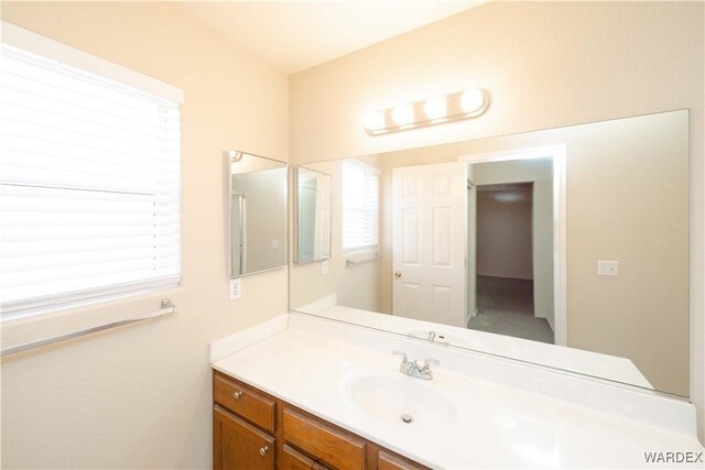 bathroom with vanity