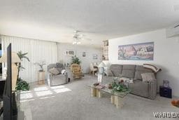 unfurnished living room with ceiling fan