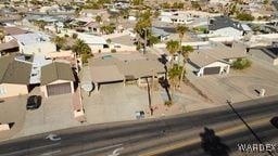 drone / aerial view featuring a residential view