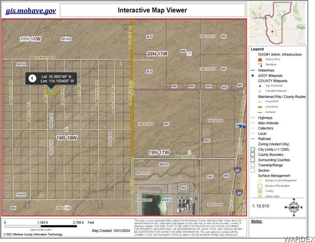 LOT134 S Pinal Rd, Golden Valley AZ, 86413 land for sale