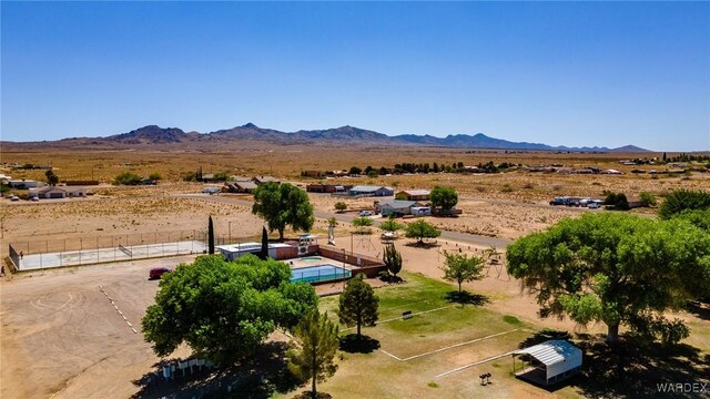 mountain view with a rural view and a desert view