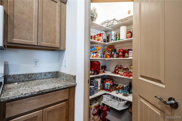 view of pantry