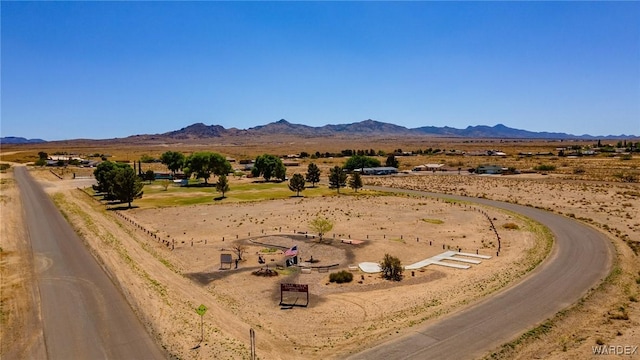 property view of mountains with a rural view and a desert view