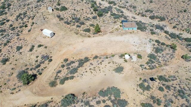 aerial view with view of desert