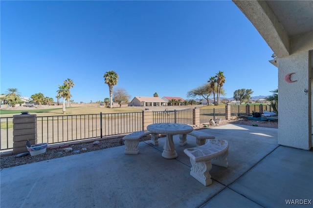 view of patio / terrace featuring a fenced backyard