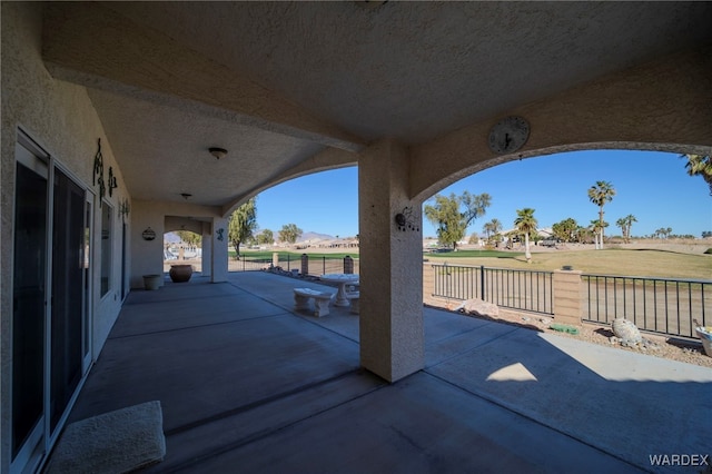 view of patio / terrace with fence