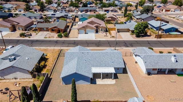 bird's eye view with a residential view