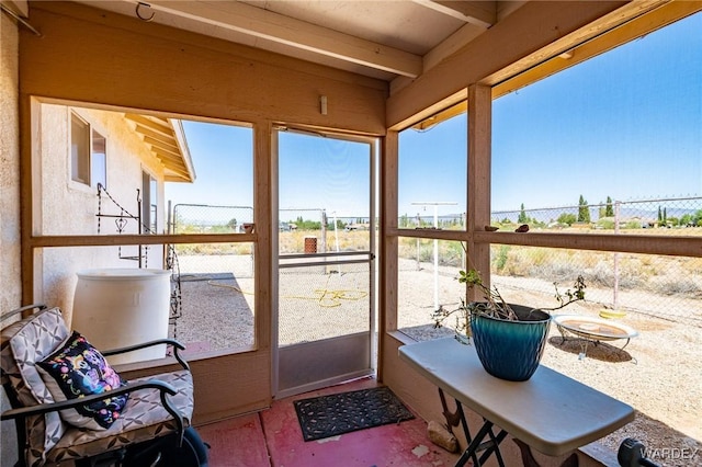 view of sunroom / solarium