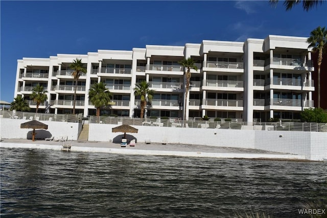 view of property featuring a water view