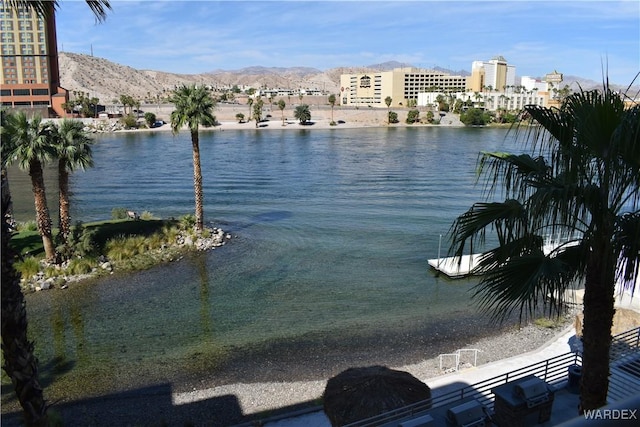 view of water feature featuring a mountain view