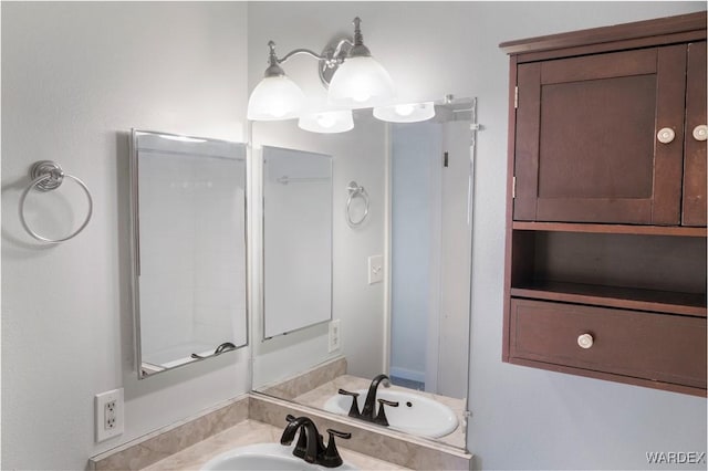 bathroom with vanity