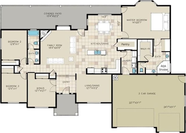 4132 Monte Silvano Ct, Kingman, AZ 86401 - view of floor plan / room layout
