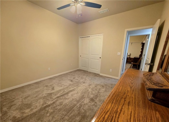 4132 Monte Silvano Ct, Kingman, AZ 86401 - unfurnished office with carpet floors and ceiling fan