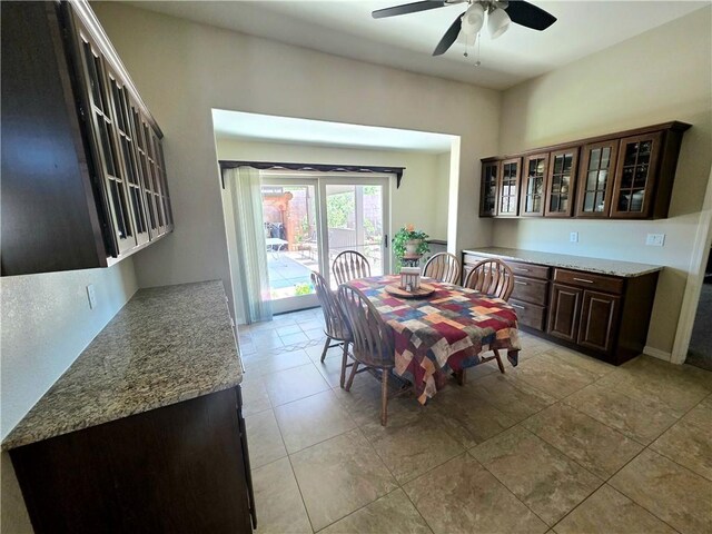 4132 Monte Silvano Ct, Kingman, AZ 86401 - dining space featuring ceiling fan and light tile patterned floors