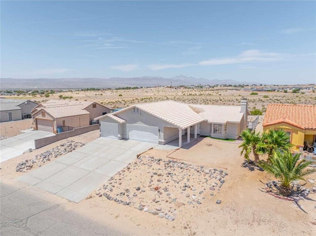 1925 E Ln Entrada Pl, Fort Mohave, AZ 86426 - view from above of property featuring a desert landscape and mountains