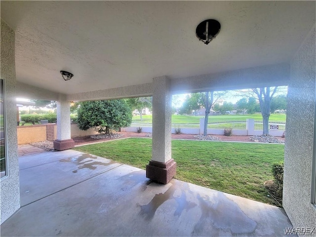 view of patio / terrace with fence