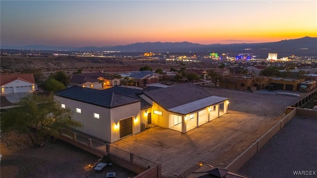 bird's eye view with a residential view and a mountain view