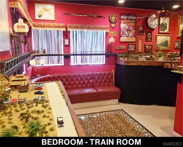 playroom featuring a bar