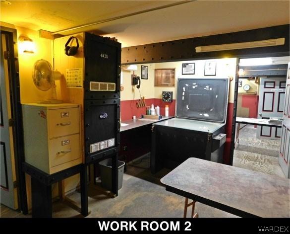 kitchen featuring light countertops