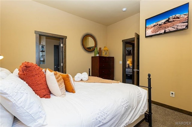 bedroom with baseboards