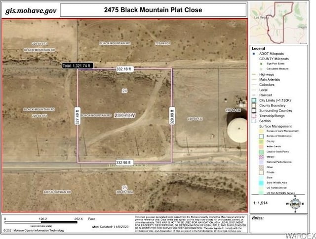 2475 Black Mountain Rd, Bullhead City AZ, 86429 land for sale