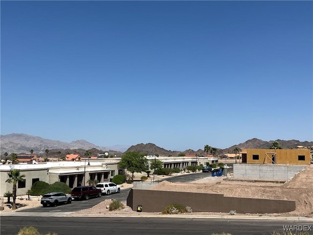 view of street with a mountain view